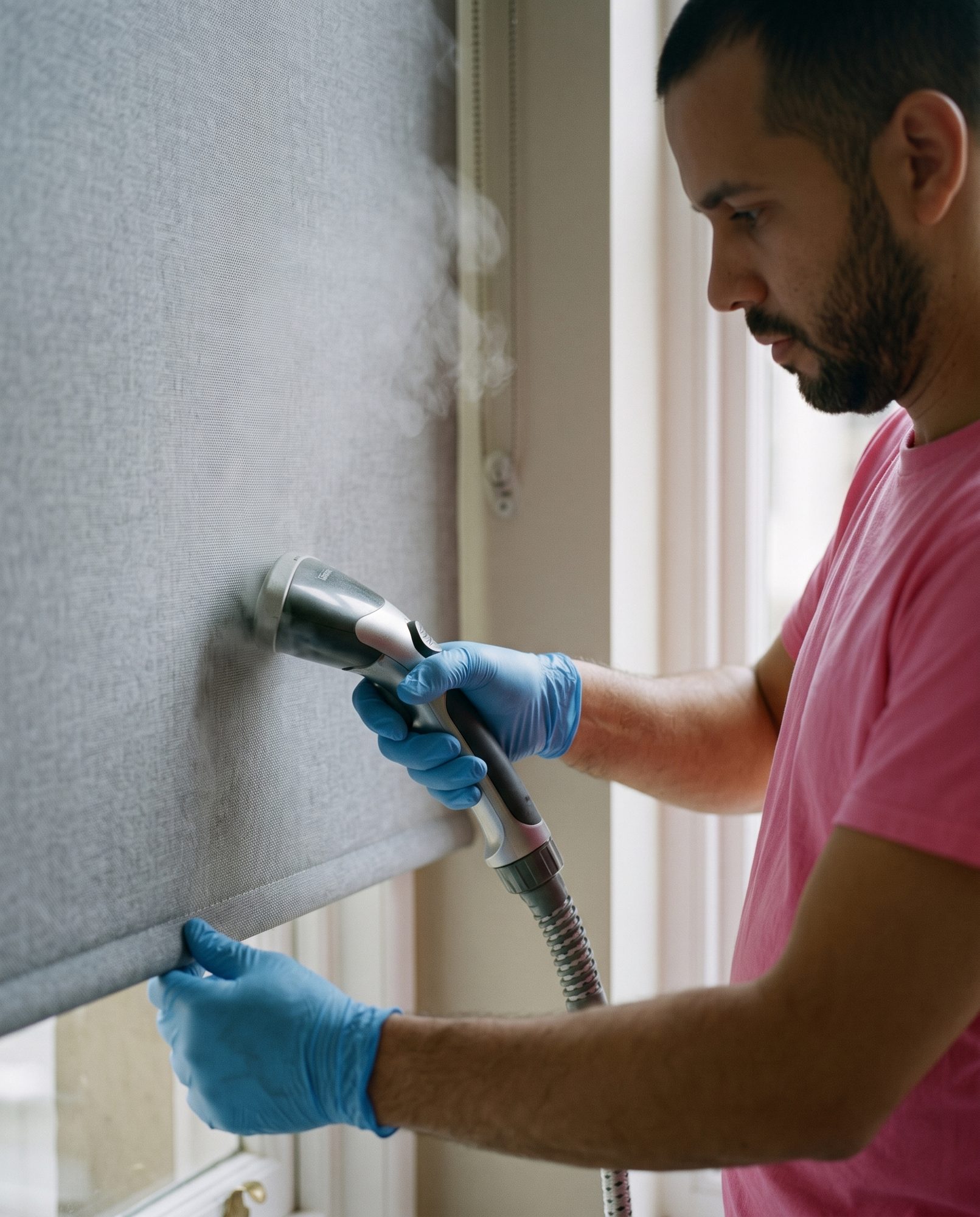 We can provide office blind and curtain cleaning services for a minimum of five hours per week, from only £16 plus VAT per hour.