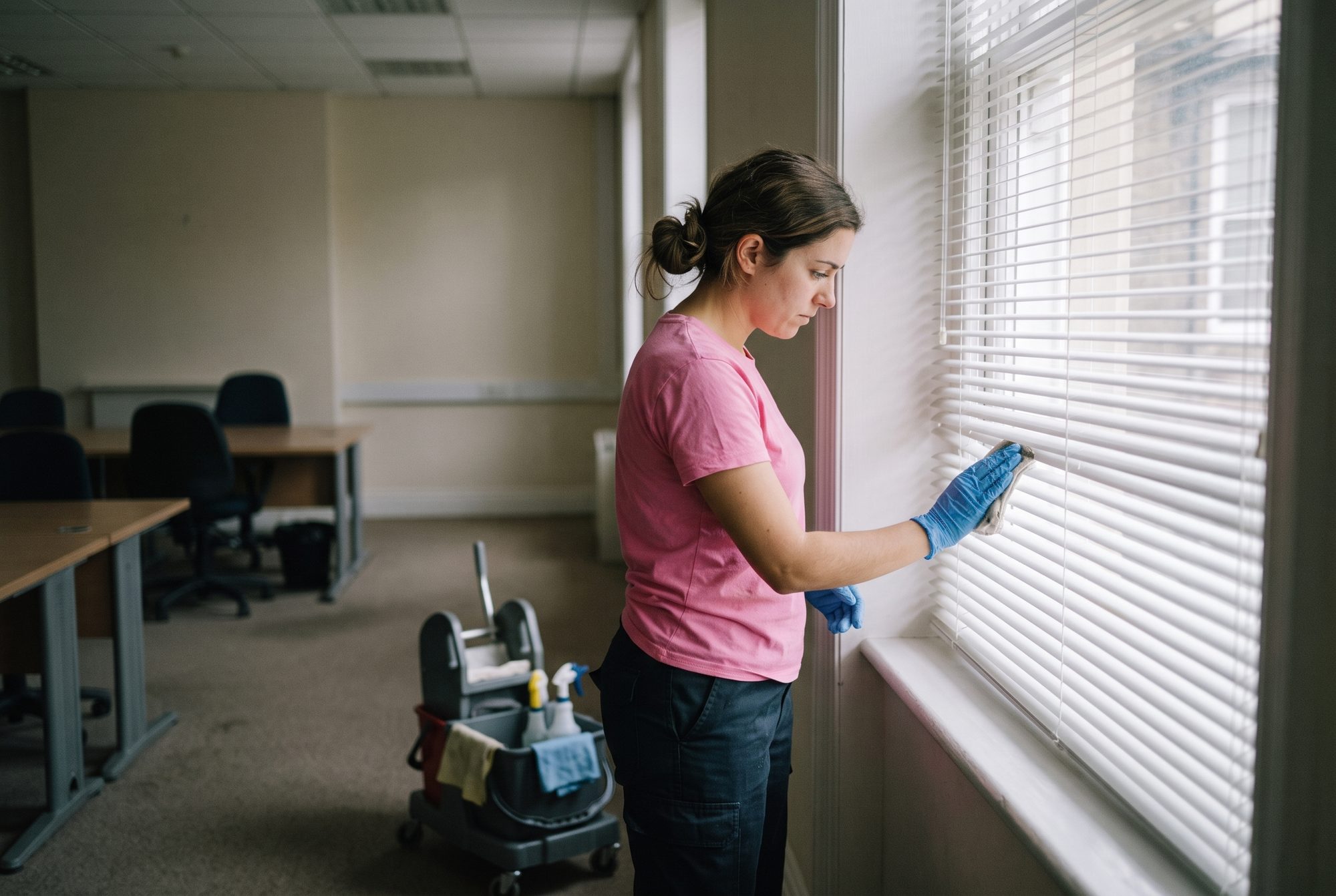 Commercial and office blinds and curtain cleaning